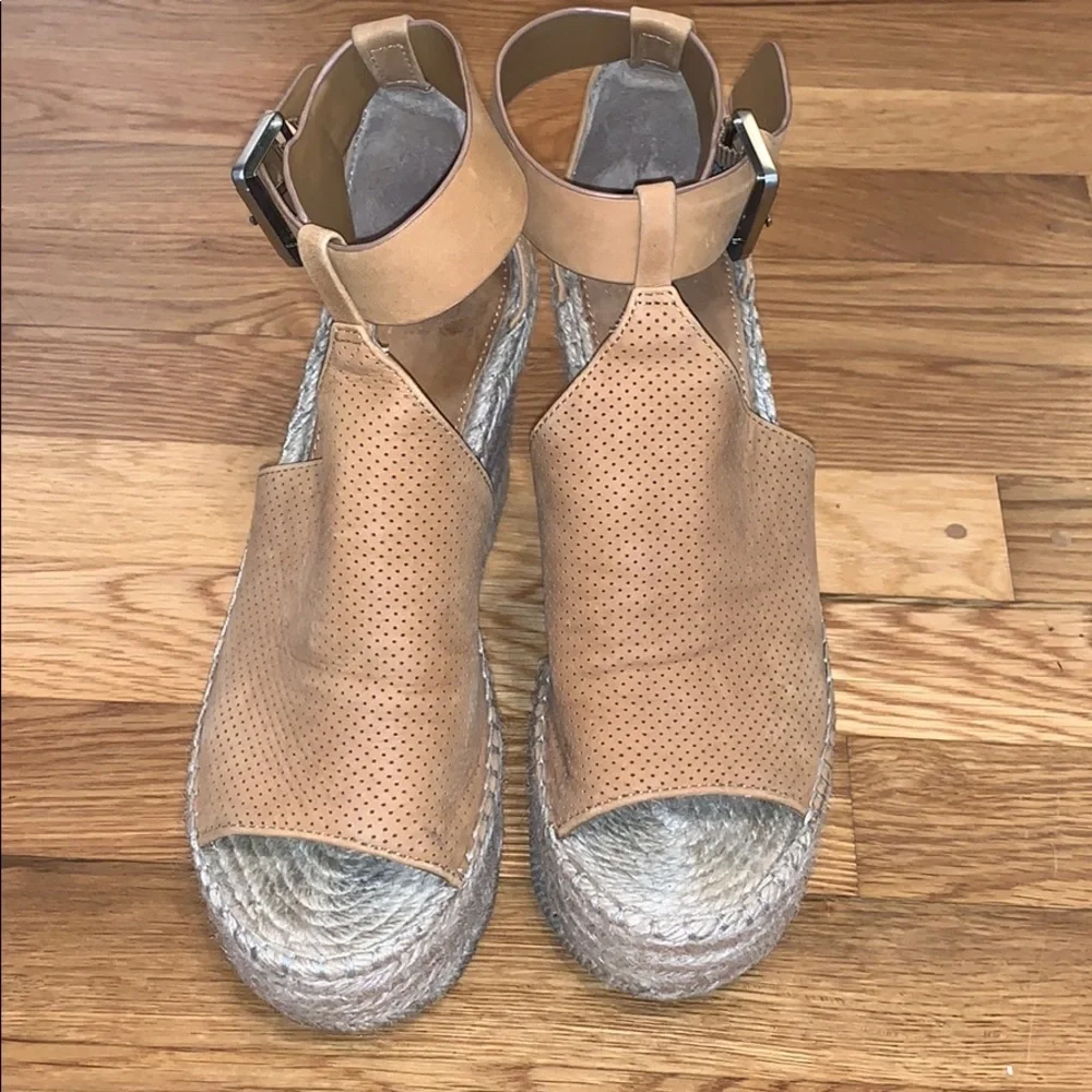 Marc Fisher Allison Perforated Espadrille Wedge